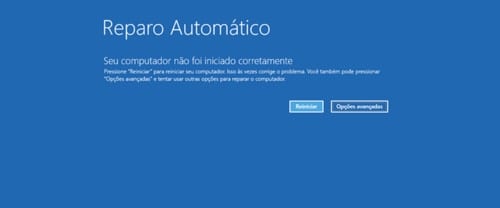 reparo automatico do windows