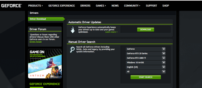 drivers NVIDIA