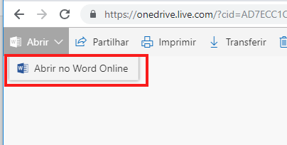 abrir no word online