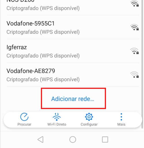 conectar rede wi fi oculta no android