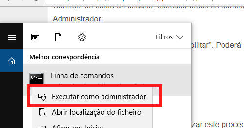 executar como administrador