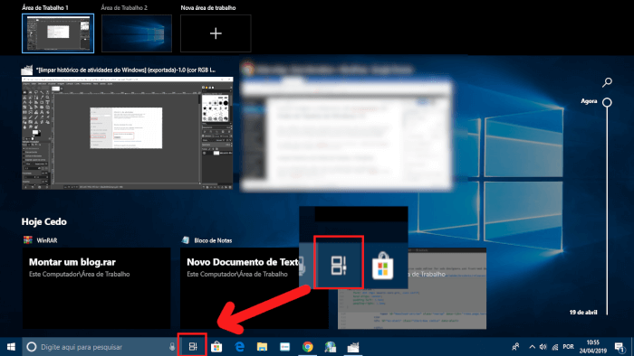Como limpar o histórico de atividades da Visão de Tarefas do Windows 10 ...