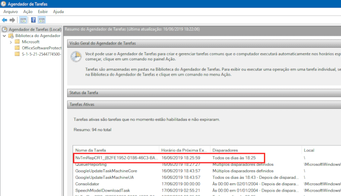 agendador de tarefas do windows