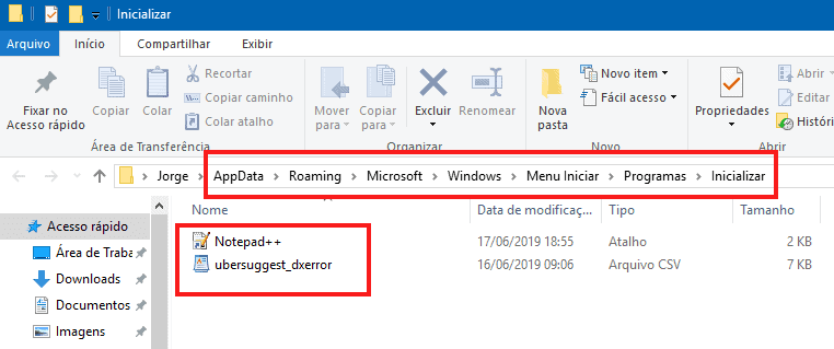 fazer um programa ou arquivo Iniciar com o Windows