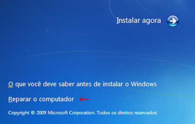 reparar o computador windows 7