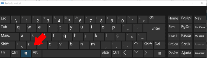 teclado virtual windows