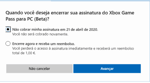 reembolso do xbox game pass