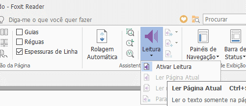 leitura do foxit reader