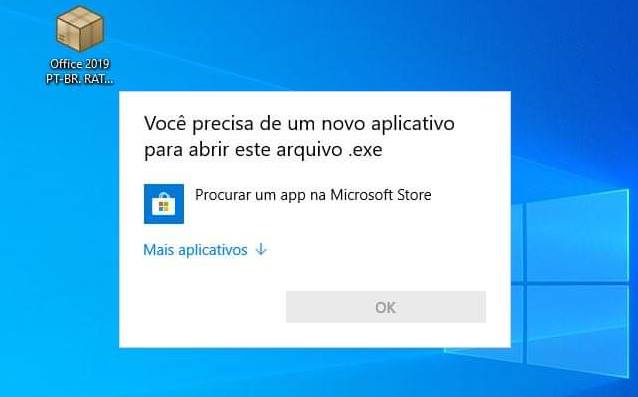 Você precisa de um novo app para abrir este link ms-xbl