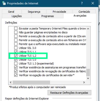 usar tls 1.2