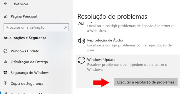 resolução de problemas do windows update 0x80070422