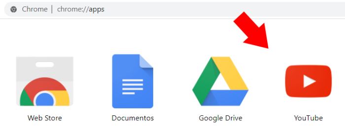 remover app youtube do chrome