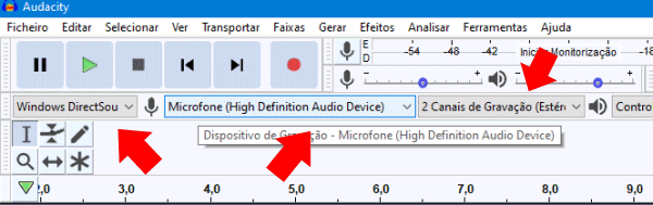 Anfitrião de Áudio