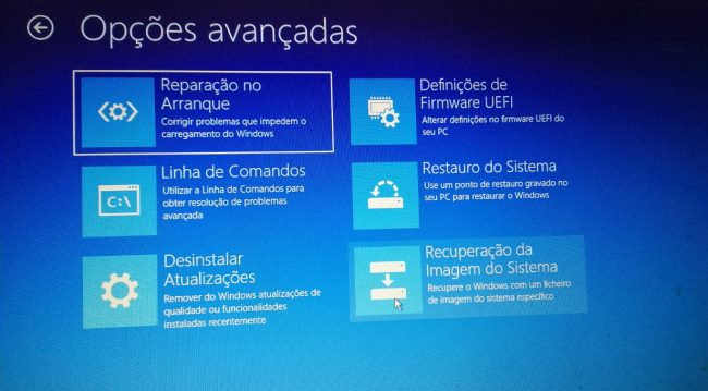 reparação de arranque do Windows