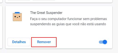 remover extensões no chrome