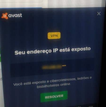 Seu endereço IP está exposto