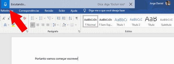 reconhecimento de voz do windows 10