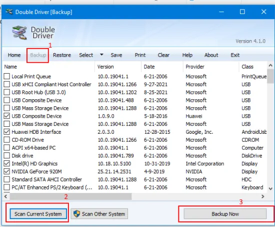 fazer backup dos drivers do windows