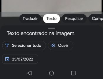 extrair texto de imagem no android google lens