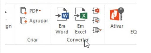 nitro pdf em excel